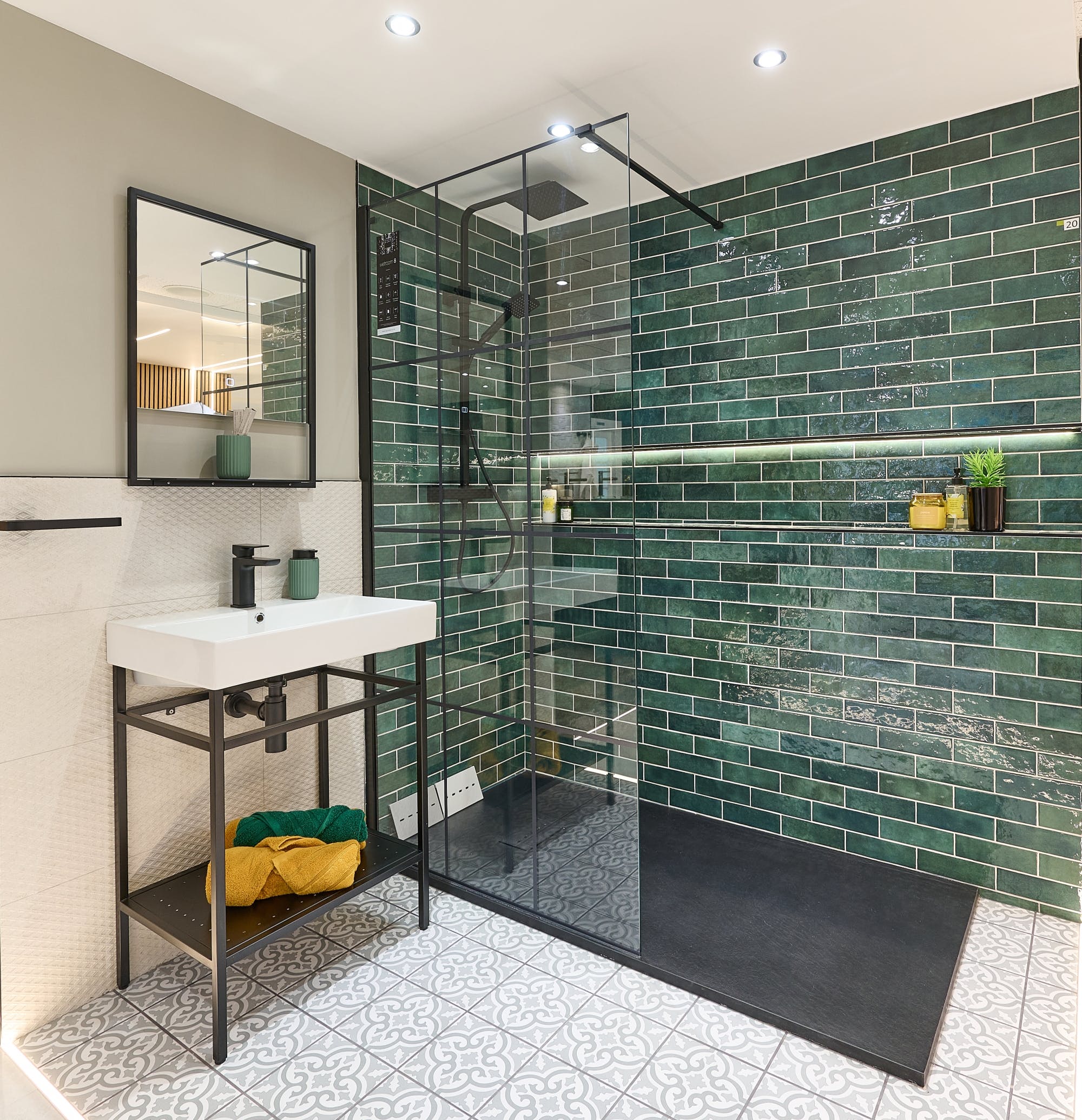 Completed high-end bathroom renovation